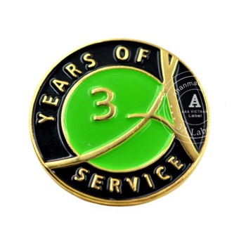 Huy hiệu cài áo tròn 7