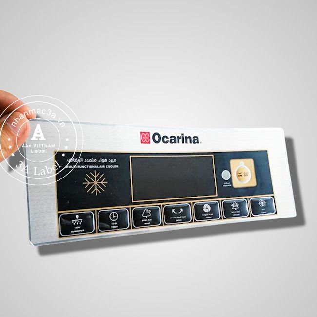 Tem nhựa nút nổi 8